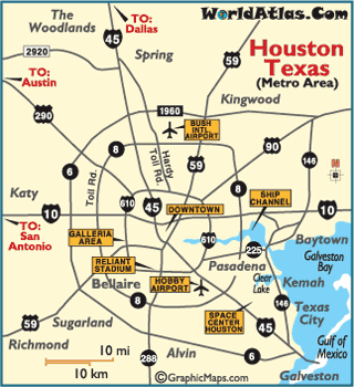 Houston  on Houston Map   Things To Do In Houston  Houston Rodeo  Johnson Space