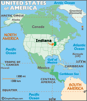 indiana world map