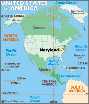Maryland Baltimore Map