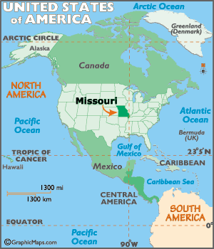  Missouri on Location Map Of Missouri