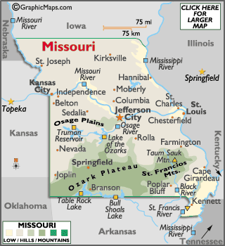 Maps of Missouri