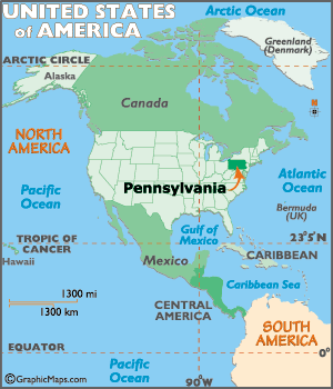 map of pennsylvania