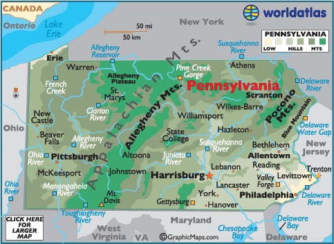 World   Longitude  Latitude on World Map North America Usa Pennsylvania Latitude Longitude Select