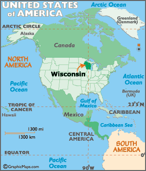 Map Wisconsin Madison