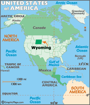 Wyoming  on Map Of Wyoming   Wyoming State Map  Cheyenne Facts  Wy History