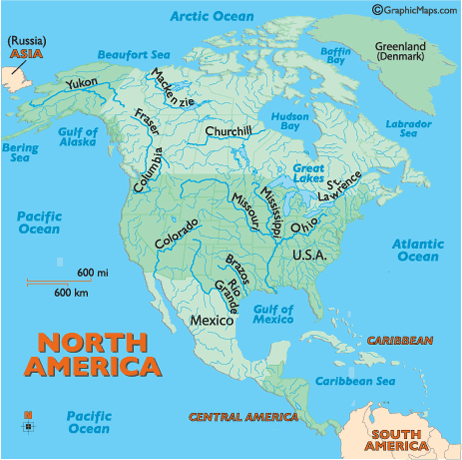 Us River Map