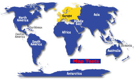 europe on the world map