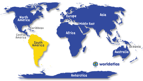 Map Of Guyana Showing Mountain Ranges. new map