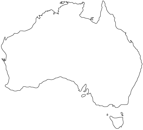 map of australia outline. AUSTRALIA MAP PRINT THIS MAP
