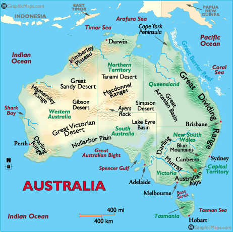 Lanforms Map of Australia
