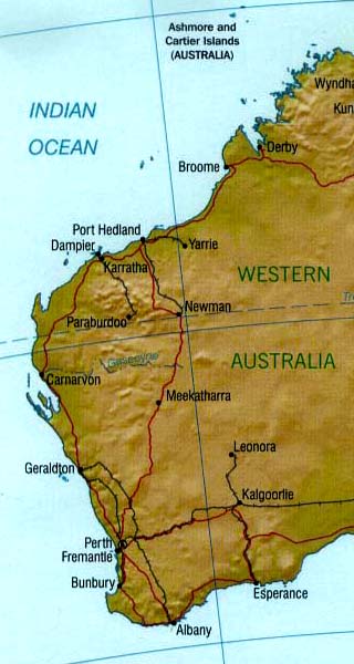 clipart map western australia - photo #32