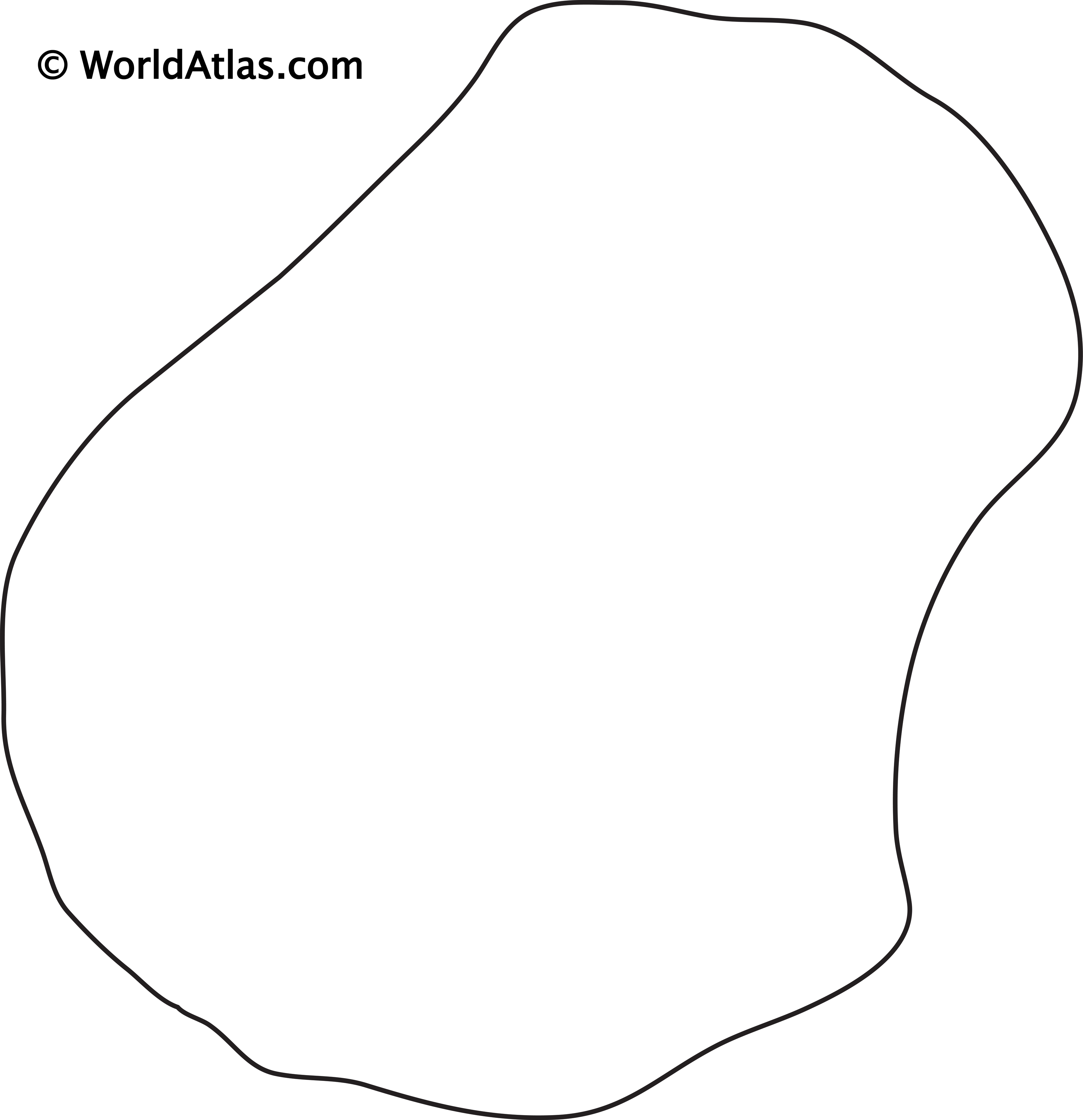 world map continents outline. World Map Outline Continents