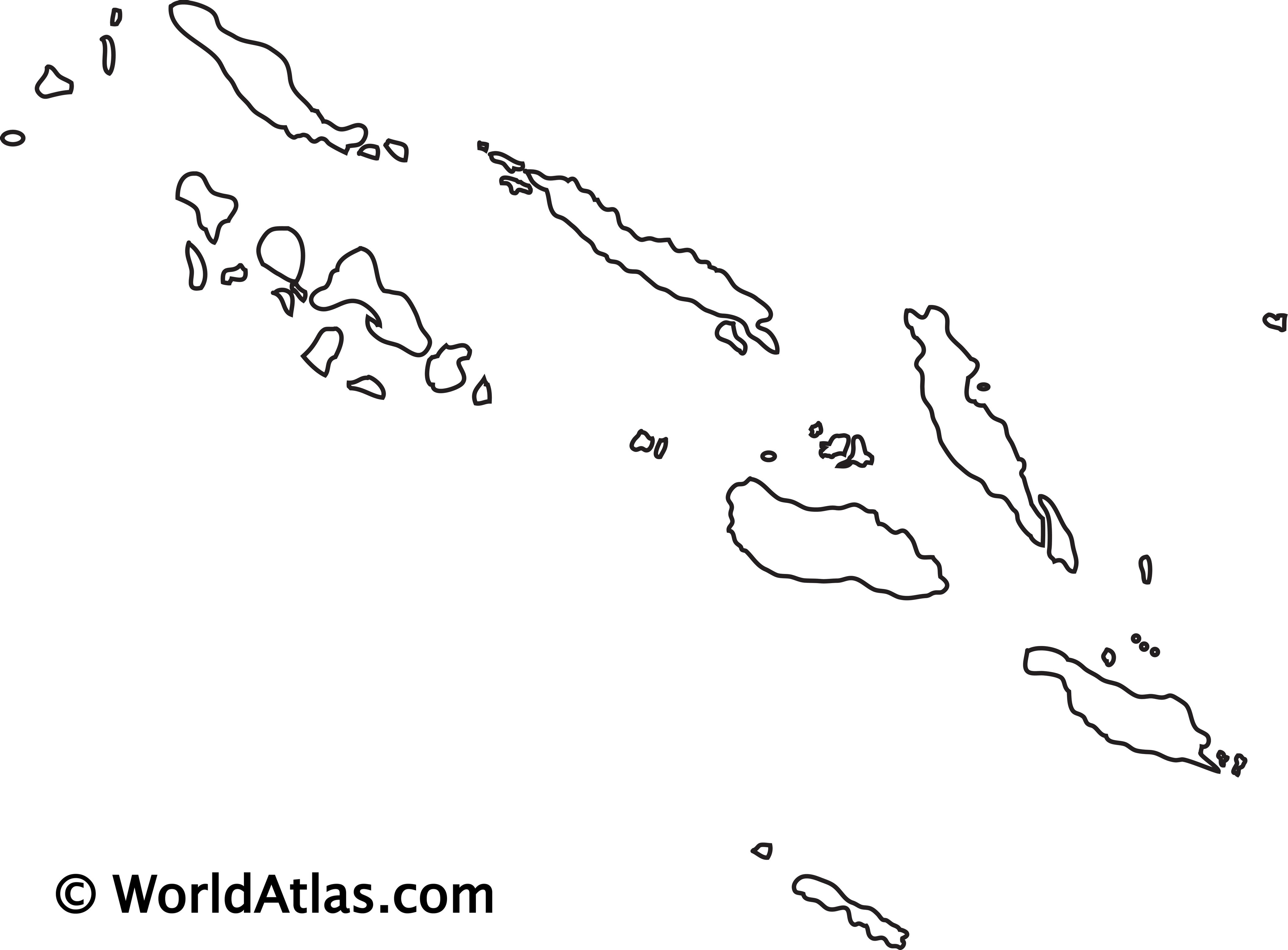 Solomon Islands Map Coloring Page Solomon Islands Map Coloring Page