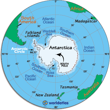 World Physical  on Map Of Antarctica  Antarctica Maps Of Landforms And Weather  Antarctic
