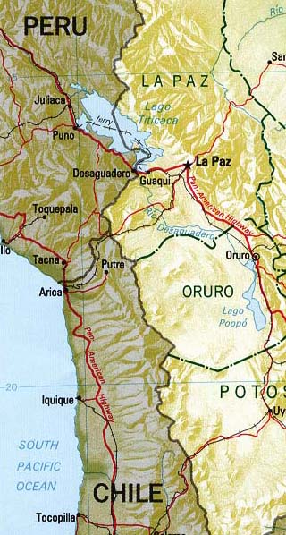 bolivia map