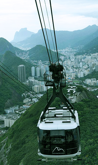 Cable car over Rio de Janeiro