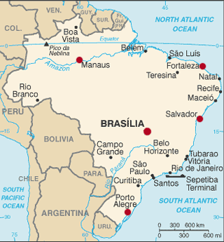 brazil latitude and longitude map