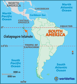 map of Galapagos Islands