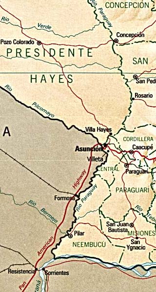 Paraguay map