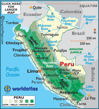 Map of Peru