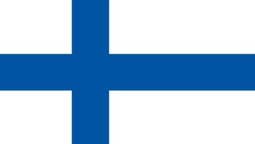 Image of the flag of Finland. 