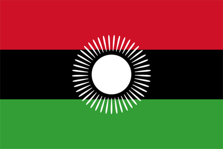 Bandera oficial de Malawi desde 2010 hasta 2012 Bandera oficial de Malawi desde 2010 hasta 2012