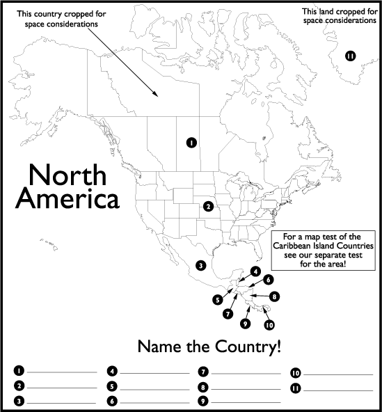 Outline Maps Of North America