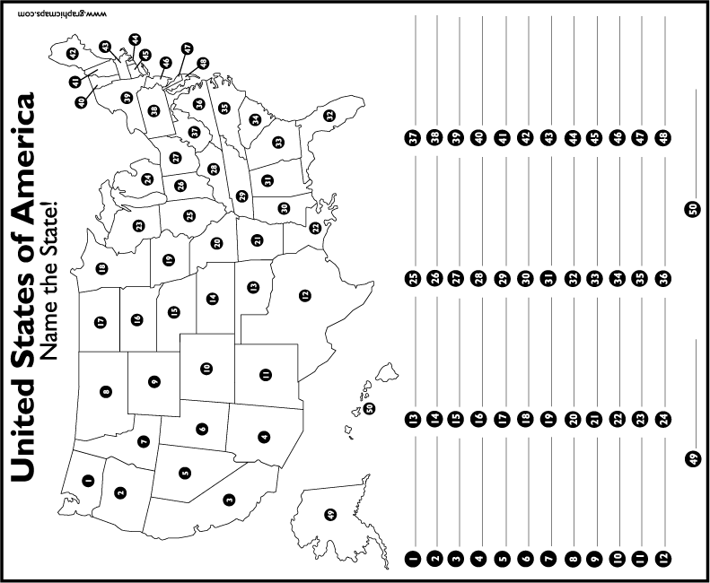 United States Map Blank