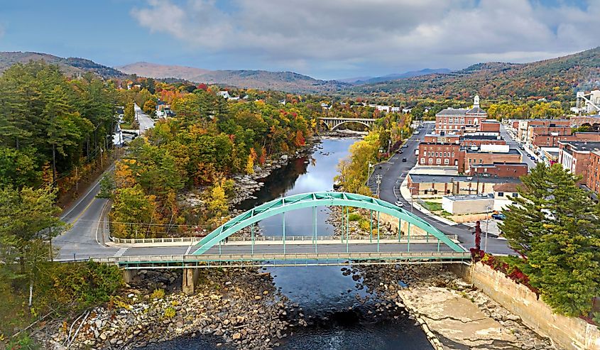Aerial view of Rumford, Maine