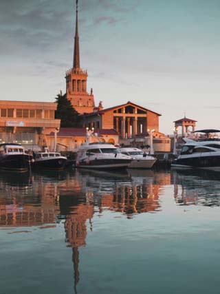 Sea Terminal Building, Sochi, Black Sea Coast, Russia