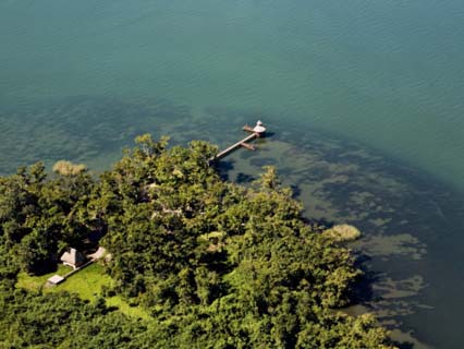 Aerial of Lake Izabal