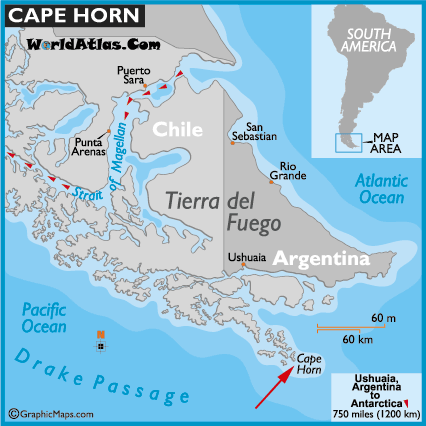 Cape Horn Map And Map Of Cape Horen Information Page