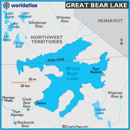 Большое медвежье озеро глубина