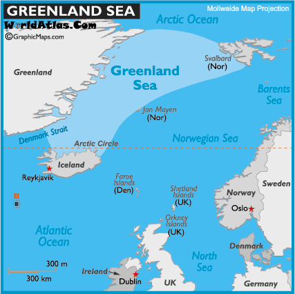 Map Of Greenland Sea Greenland Sea Map Facts Location Major