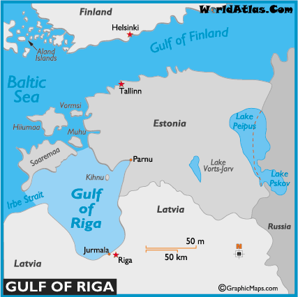 Map Of Gulf Of Riga Gulf Of Riga Location Facts Major Bodies Of