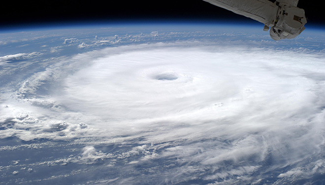 Hurricane Edouard from the ISS