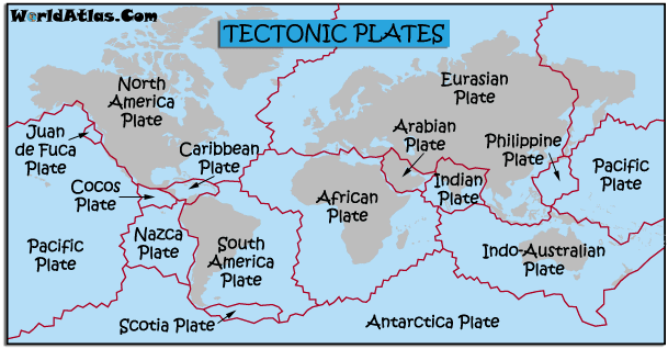 Tectonic Plates Map And Information Page