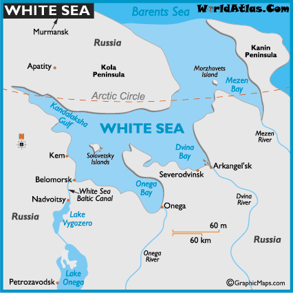 Map Of Asia And White Sea 60