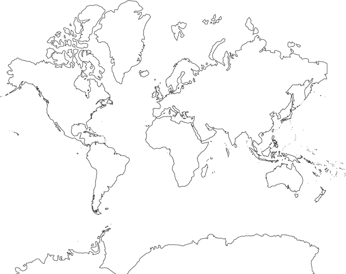 Outline World Map