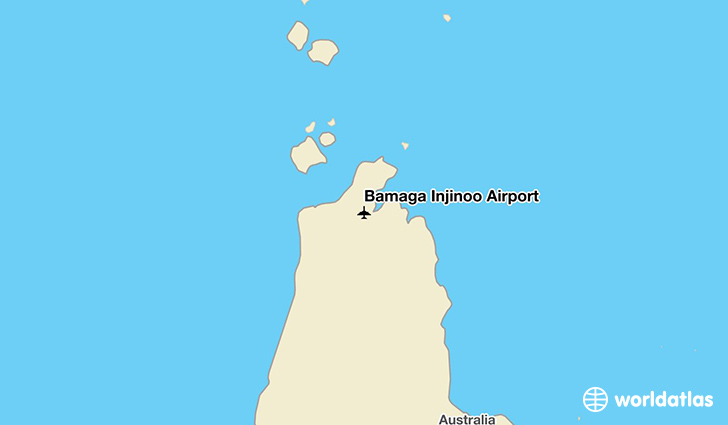 Bamaga Injinoo Airport location on a map