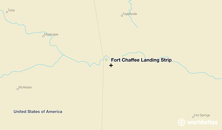 Fort Chaffee Landing Strip location on a map