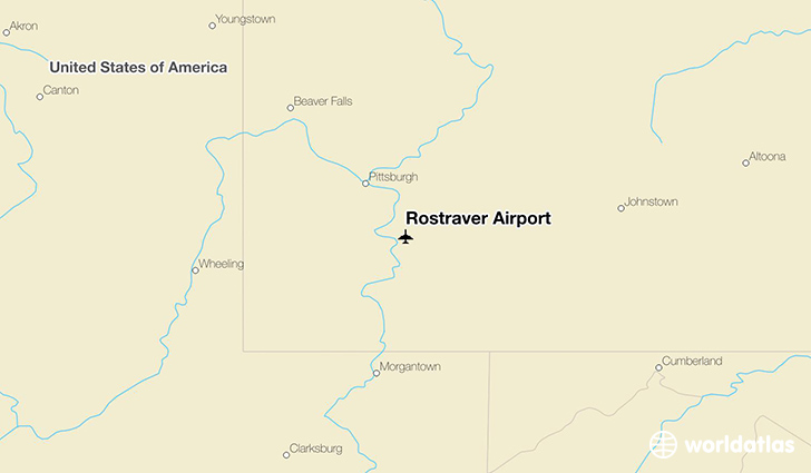 Rostraver Airport location on a map