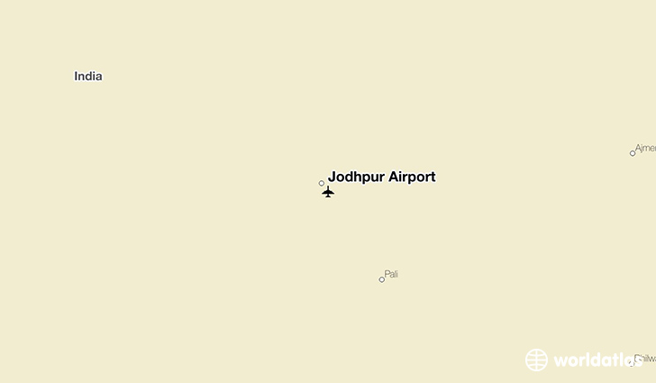 Jodhpur Airport location on a map