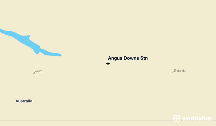 Angus Downs Stn location on a map