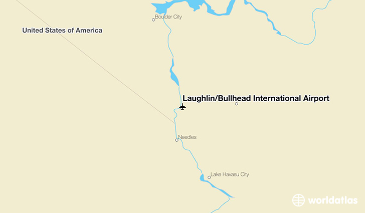 Laughlin/Bullhead International Airport location on a map