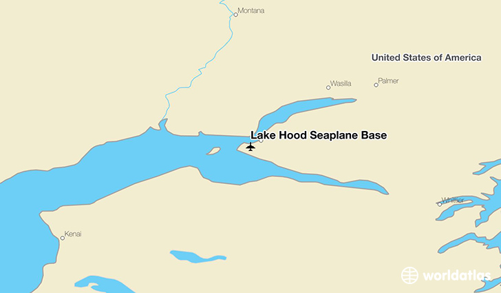 Lake Hood Seaplane Base location on a map