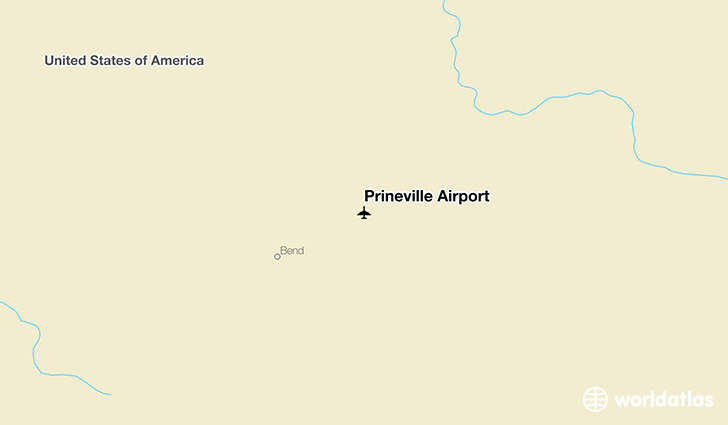 Prineville Airport location on a map