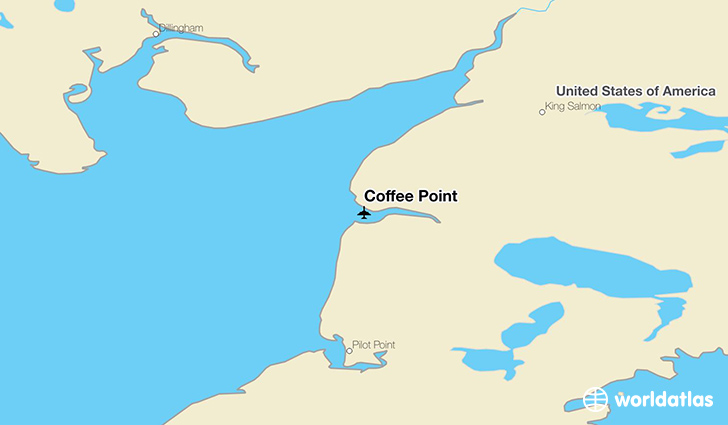 Coffee Point location on a map