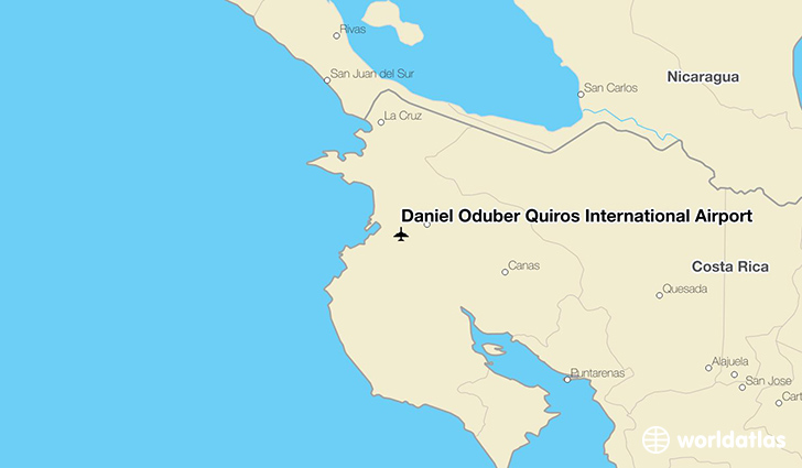 Daniel Oduber Quirós International Airport location on a map
