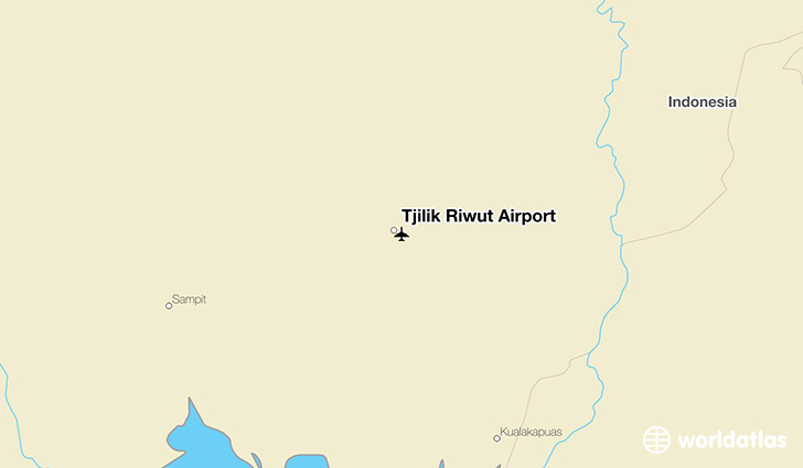 Tjilik Riwut Airport location on a map